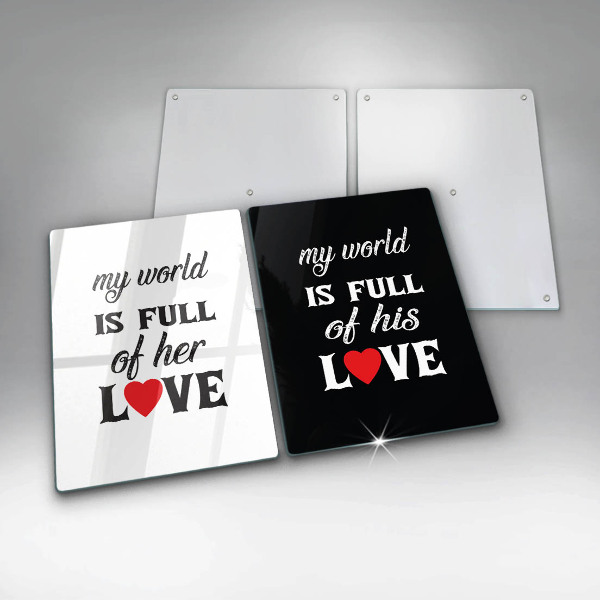 Skydd för spis Inskrift, mening