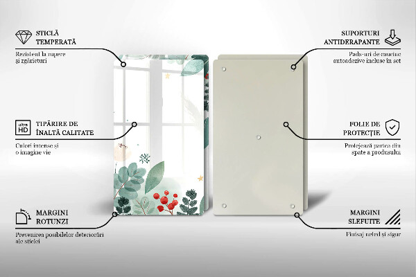 Spisskyddsplatta Akvarell blad