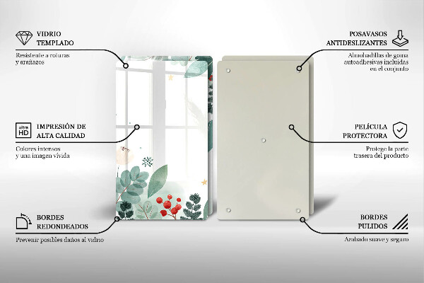 Spisskyddsplatta Akvarell blad