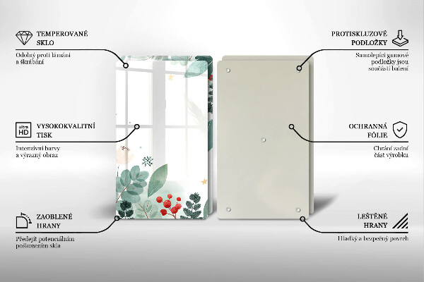 Spisskyddsplatta Akvarell blad