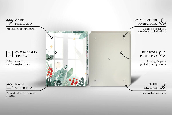 Spisskyddsplatta Akvarell blad