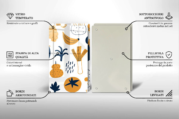 Glashällskydd Mat illustration