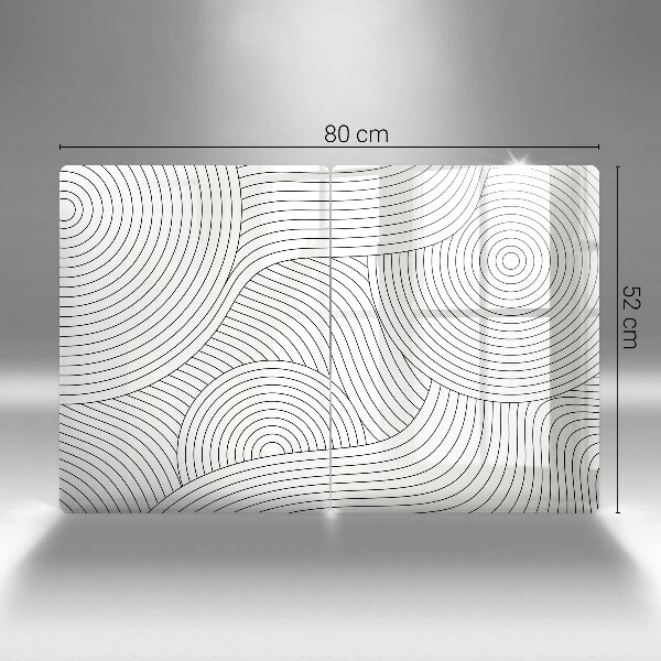 Glashällskydd Svarta linjer abstrakt