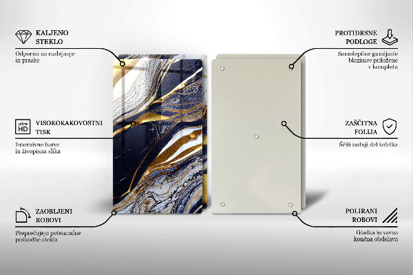 Skyddsplatta för spis Färgglad abstraktion