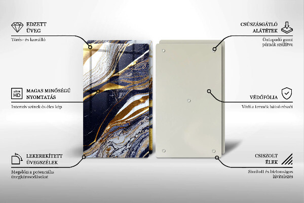 Skyddsplatta för spis Färgglad abstraktion