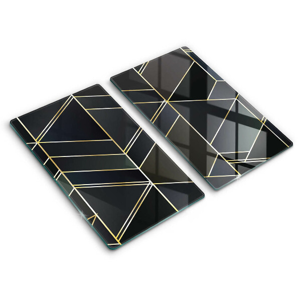 Skyddsplatta för spis Abstraktionstrianglar