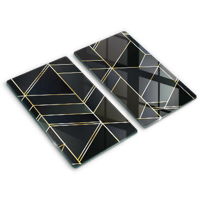 Skyddsplatta för spis Abstraktionstrianglar