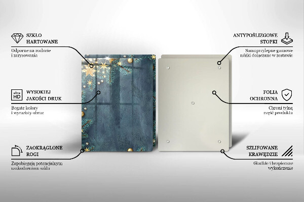 Skyddsplatta för spis Juldekorationer