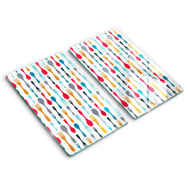 Skyddsplatta för spis Sked illustration