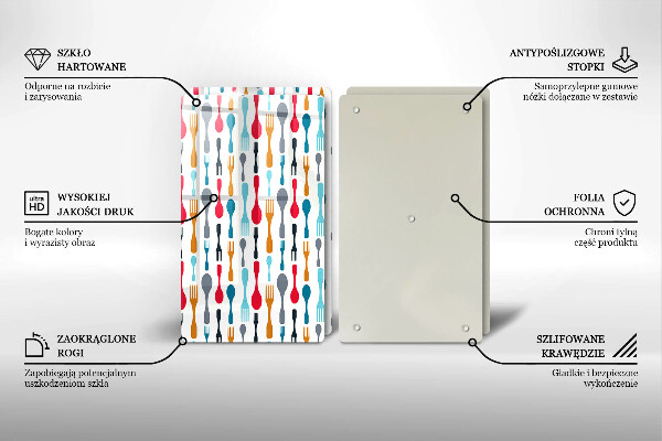 Skyddsplatta för spis Sked illustration