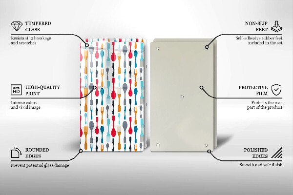 Skyddsplatta för spis Sked illustration