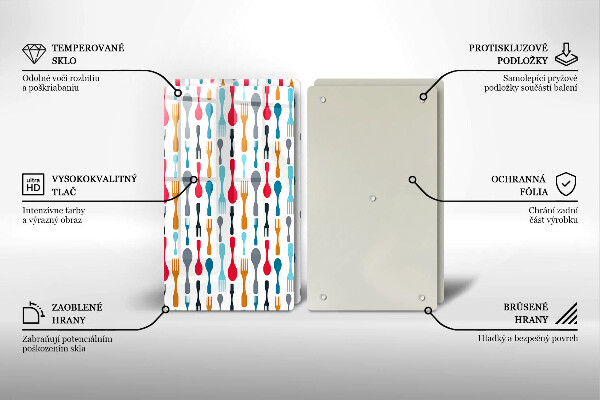 Skyddsplatta för spis Sked illustration
