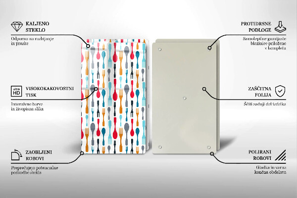 Skyddsplatta för spis Sked illustration