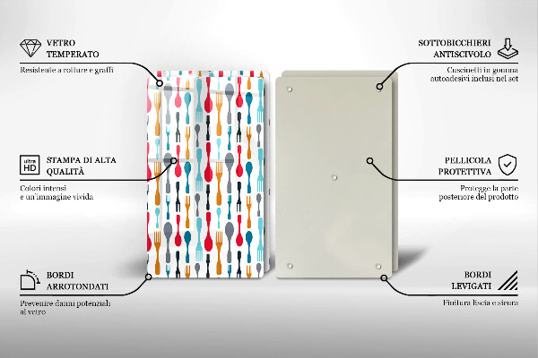 Skyddsplatta för spis Sked illustration