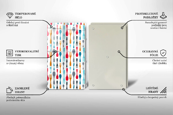 Skyddsplatta för spis Sked illustration
