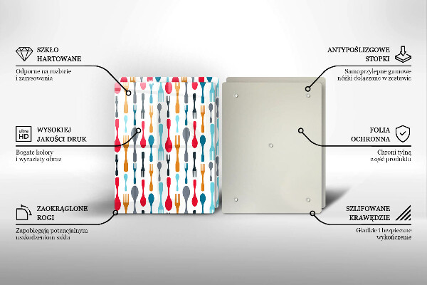 Skyddsplatta för spis Sked illustration