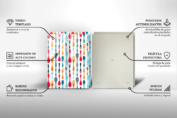 Skyddsplatta för spis Sked illustration