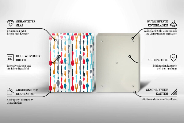 Skyddsplatta för spis Sked illustration