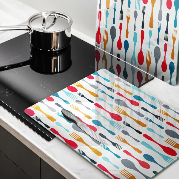 Skyddsplatta för spis Sked illustration