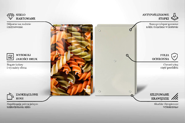 Skyddsplatta för spis Fusilli Pasta