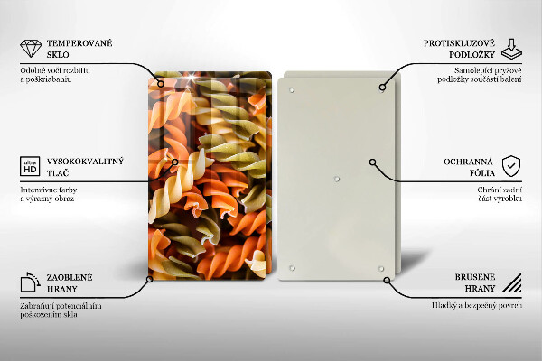 Skyddsplatta för spis Fusilli Pasta