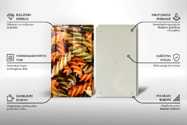 Skyddsplatta för spis Fusilli Pasta