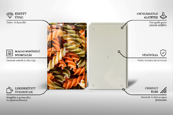 Skyddsplatta för spis Fusilli Pasta