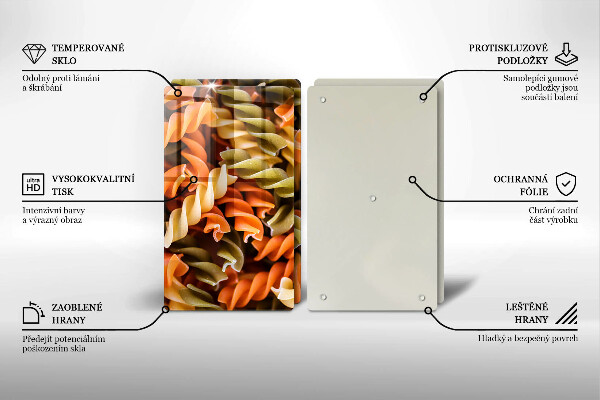 Skyddsplatta för spis Fusilli Pasta