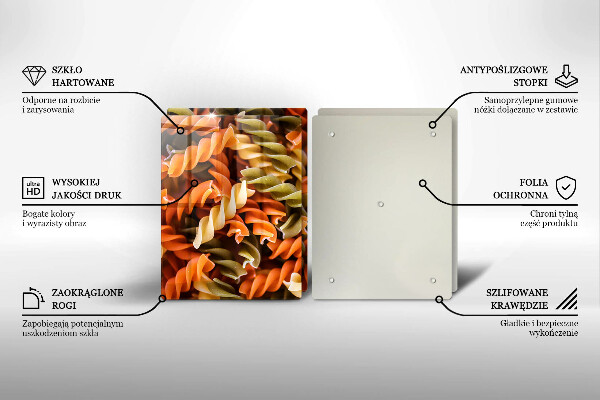 Skyddsplatta för spis Fusilli Pasta