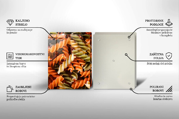 Skyddsplatta för spis Fusilli Pasta