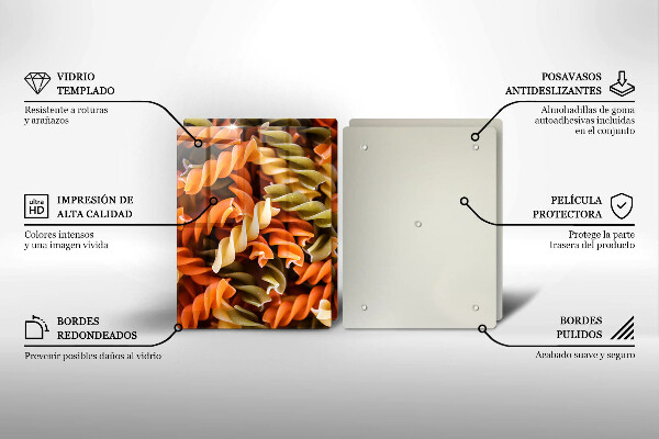 Skyddsplatta för spis Fusilli Pasta