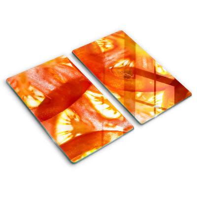 Skyddsplatta för spis Röd tomatskiva