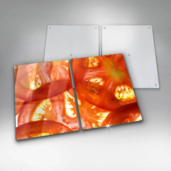 Skyddsplatta för spis Röd tomatskiva