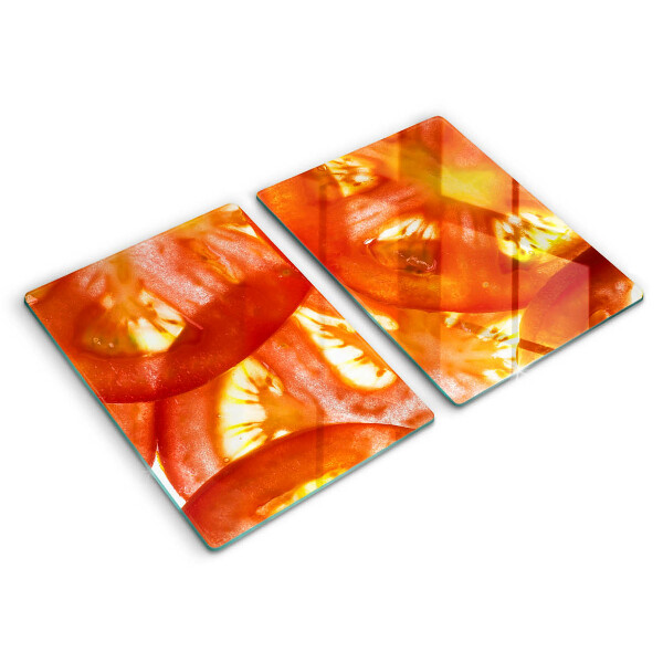 Skyddsplatta för spis Röd tomatskiva