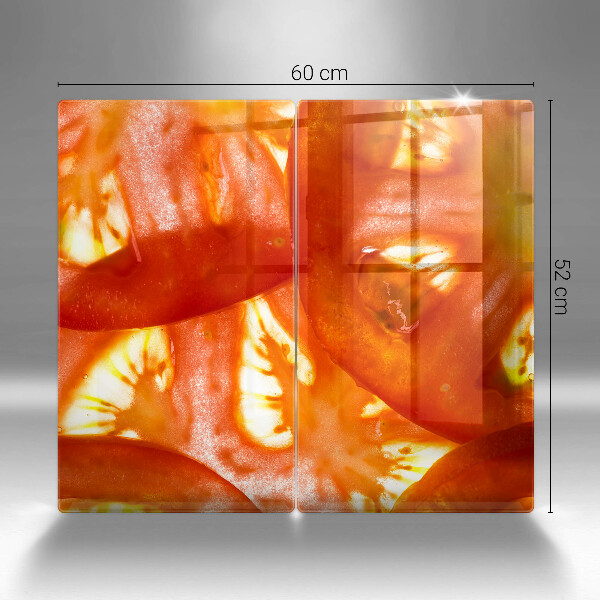 Skyddsplatta för spis Röd tomatskiva