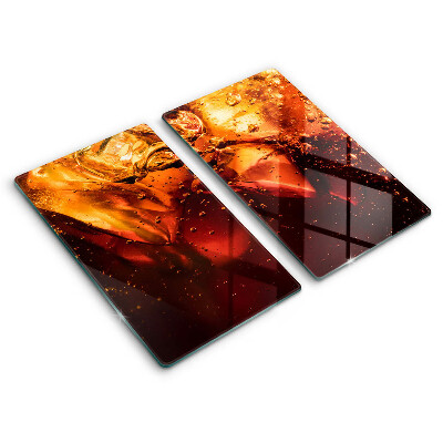 Skyddsplatta för spis Cola drink med is