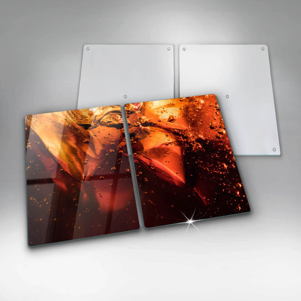 Skyddsplatta för spis Cola drink med is