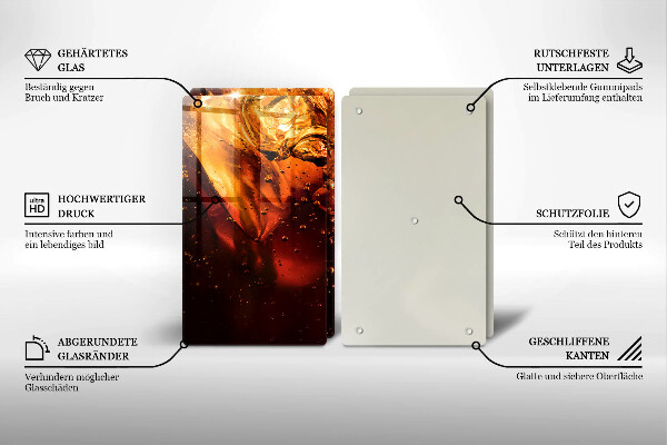 Skyddsplatta för spis Cola drink med is