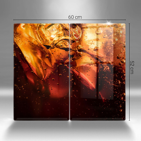 Skyddsplatta för spis Cola drink med is