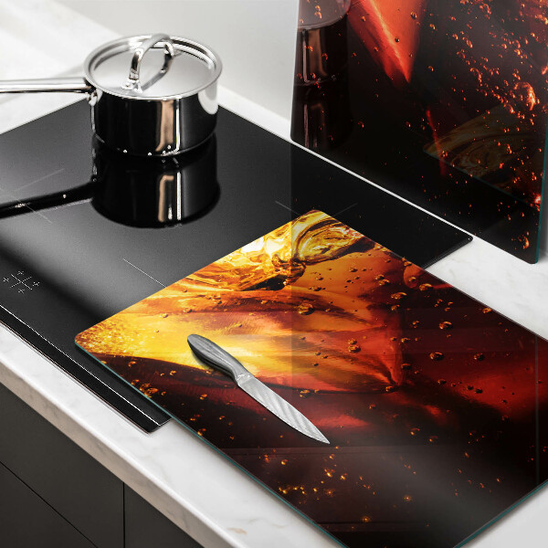 Skyddsplatta för spis Cola drink med is