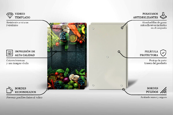 Skyddsplatta för spis Färska grönsaker