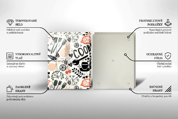 Skyddsplatta för spis Kökstema ritning