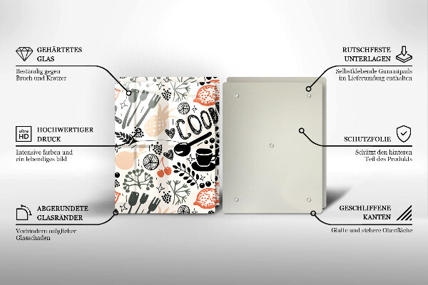 Skyddsplatta för spis Kökstema ritning