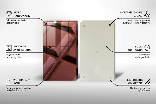 Skyddsplatta för spis Chokladkuber