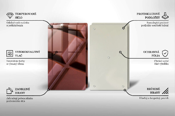 Skyddsplatta för spis Chokladkuber