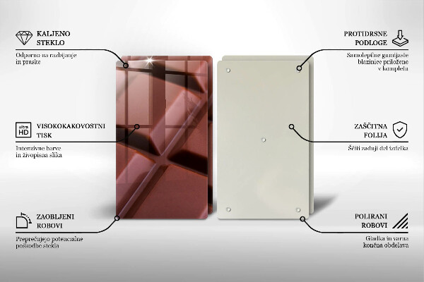 Skyddsplatta för spis Chokladkuber