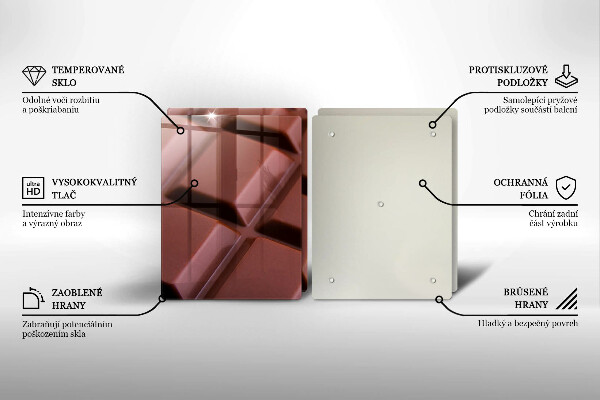 Skyddsplatta för spis Chokladkuber