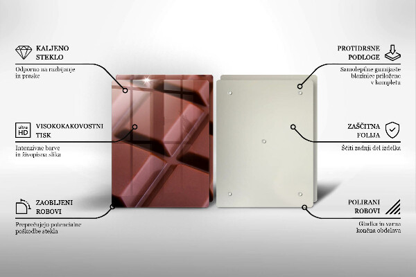 Skyddsplatta för spis Chokladkuber