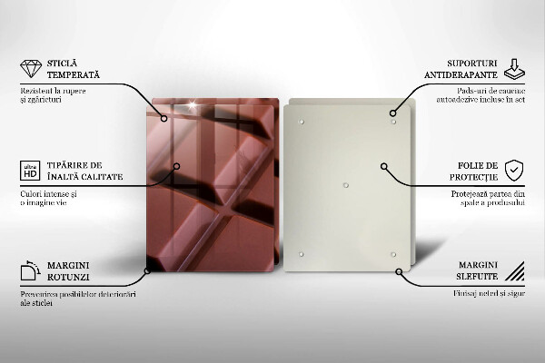 Skyddsplatta för spis Chokladkuber