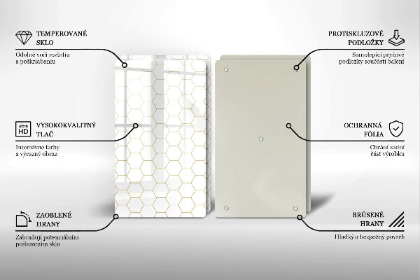 Skyddsplatta för spis Abstrakta mönster